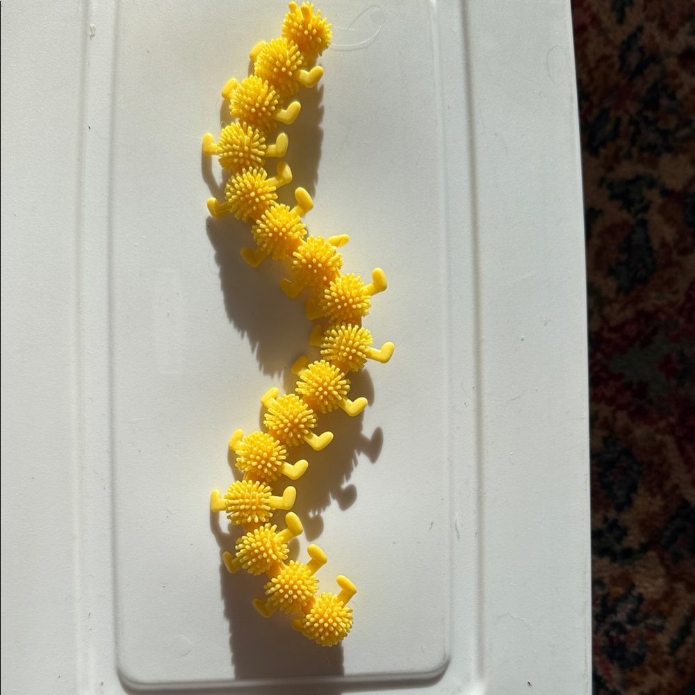 Vibrant Yellow Caterpillar sensory/fidget Toy